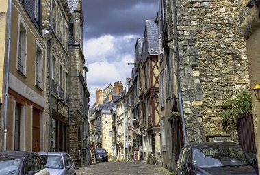 Le Mans Old Town Vintage mimarisi, Maine, Fransa 28 Mayıs 2019