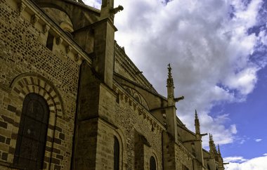 Le Mans, Maine, Fransa 'da Saint Julian Katedrali (Cathedrale St-Julien du Mans) 28 Mayıs 2019