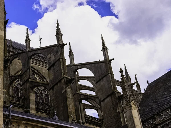 Catedral San Julián Cathedrale Julien Mans Mans Maine Francia Mayo — Foto de Stock