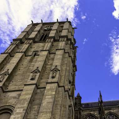 Le Mans, Maine, Fransa 'da Saint Julian Katedrali (Cathedrale St-Julien du Mans) 28 Mayıs 2019
