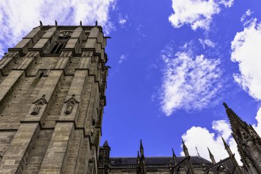 Le Mans, Maine, Fransa 'da Saint Julian Katedrali (Cathedrale St-Julien du Mans) 28 Mayıs 2019