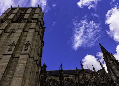 Le Mans, Maine, Fransa 'da Saint Julian Katedrali (Cathedrale St-Julien du Mans) 28 Mayıs 2019