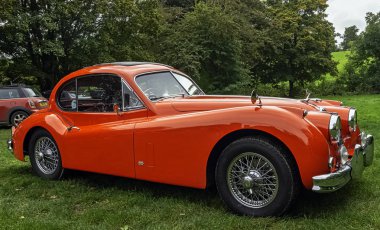 Vinage Jaguar Xk 140 1956y - Runnymede, Surrey, Birleşik Krallık 20 Ekim 2019