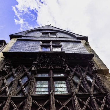 Le Mans Old Town Vintage mimarisi, Maine, Fransa 28 Mayıs 2019