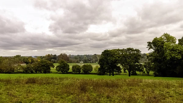 Widok Łąkę Wodną Wzdłuż Tamizy Runnymede Surrey Zjednoczone Królestwo — Zdjęcie stockowe