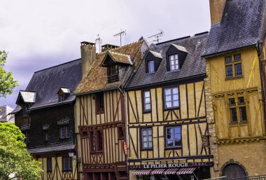 Le Mans Old Town Vintage mimarisi, Maine, Fransa 28 Mayıs 2019