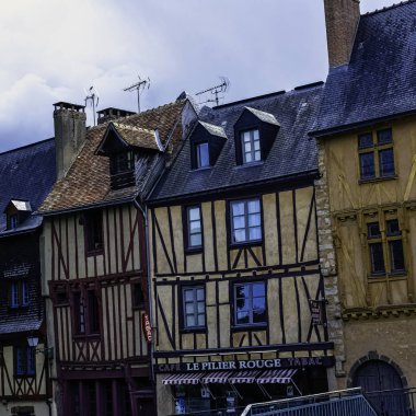 Le Mans Old Town Vintage mimarisi, Maine, Fransa 28 Mayıs 2019