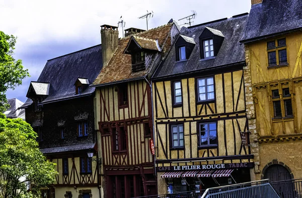 Arquitectura Vintage Old Town Mans Maine Francia Mayo 2019 —  Fotos de Stock