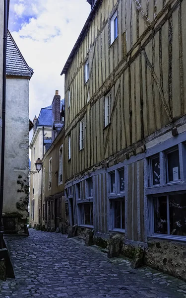 Vintage Arkitektur Gamla Stan Mans Maine Frankrike Den Maj 2019 — Stockfoto