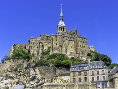 Le Mont Saint Michel - Normandiya, Fransa 31 Mayıs 2019
