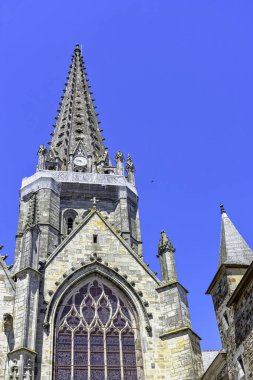 Notre Dame / Kilisesi Vitre Hanım, Ille et Vilaine, Brittany, Fransa 1 Haziran 2019