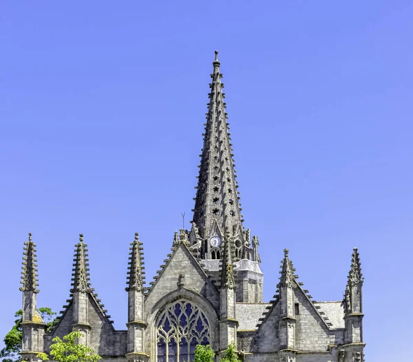 Notre Dame Iglesia Nuestra Señora Vitre Ille Vilaine Bretaña Francia —  Fotos de Stock