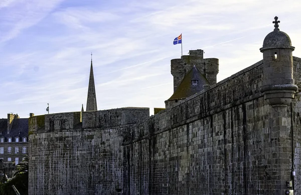 Stadsmuren Saint Malo Saint Malo Bretagne Frankrijk Mei 2019 — Stockfoto