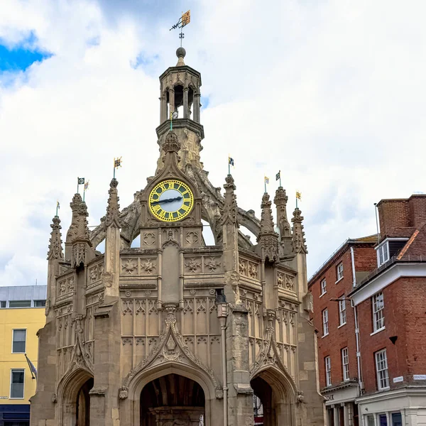 Loodrechte Marktkruising Het Centrum Van Stad Chichester West Sussex Verenigd — Stockfoto