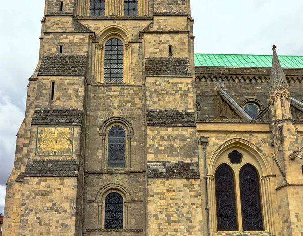 Katedra Chichester Formalnie Znana Jako Kościół Katedralny Świętej Trójcy Chichester — Zdjęcie stockowe