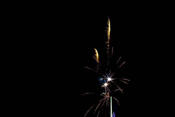 Noche Fuegos Artificiales Londres Reino Unido —  Fotos de Stock