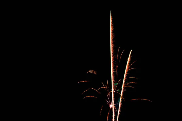 Noche Fuegos Artificiales Londres Reino Unido —  Fotos de Stock