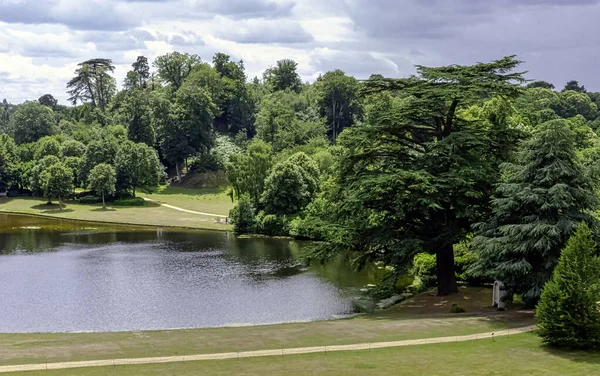 Panorama Lago Claremont Esher Surrey Reino Unido — Fotografia de Stock