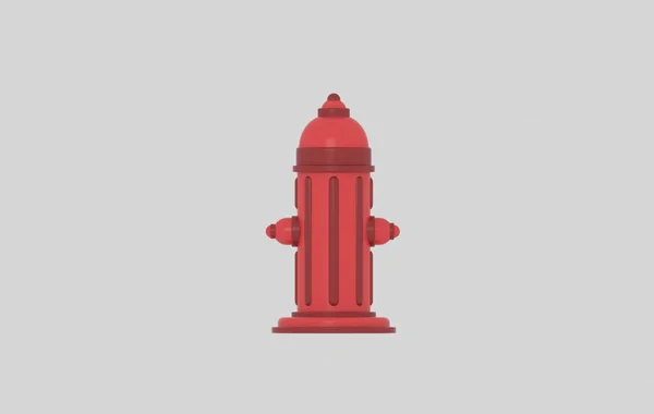Red Fire Hydrant Ilustracja — Zdjęcie stockowe