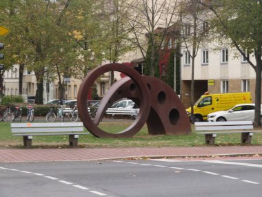 Bamberg sokaklarda küçük mimarlık şekiller