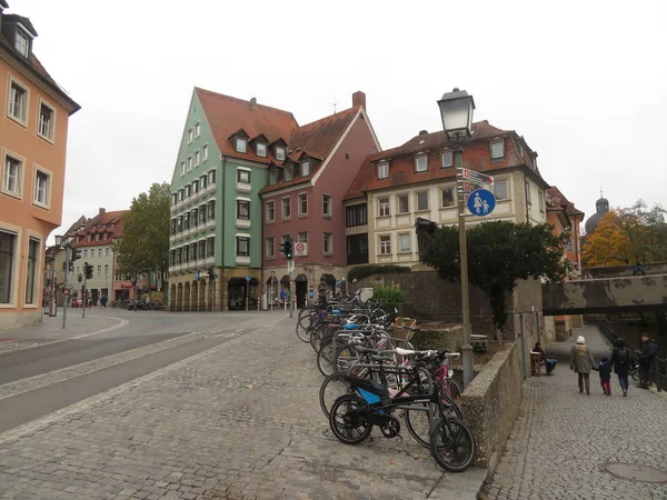 城市景观 德国班贝格街道的看法 — 图库照片