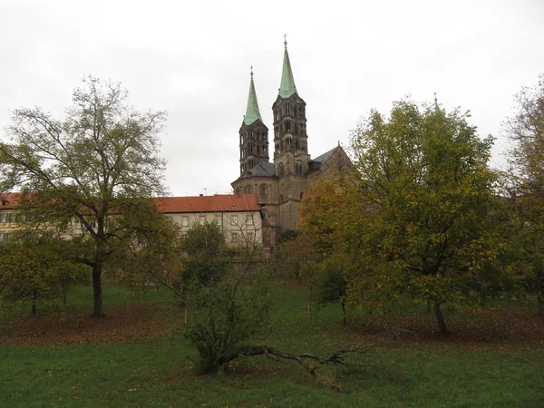 Weergave Van Belangrijkste Kathedraal Stad Bamberg Duitsland — Stockfoto