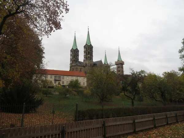 Katedrála Bamberg Bamberger Dom Německo — Stock fotografie