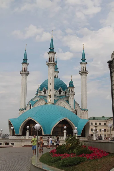Mesquita Kul Sharif Principal Mesquita República Tartaristão Cidade Kazan Está — Fotografia de Stock