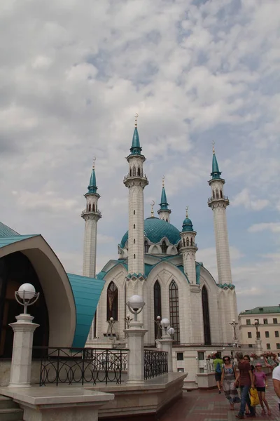 Mesquita Kul Sharif Principal Mesquita República Tartaristão Cidade Kazan Ele — Fotografia de Stock