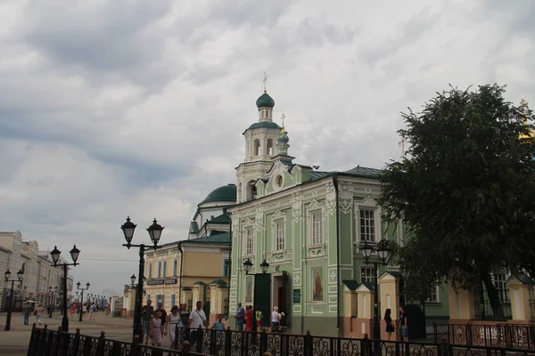 Nicholas Kathedraal Bauman Street Kazan Tatarije Foto Augustus 2018 — Stockfoto