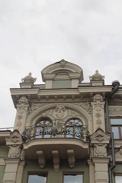 Elementos Decoração Arquitetônica Edifícios Kazan Tatarstan Rússia — Fotografia de Stock