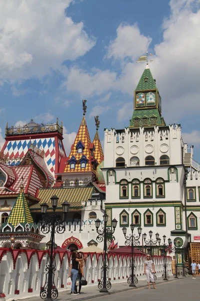 Pohled na Izmailovo Kreml v Moskvě, Rusko — Stock fotografie