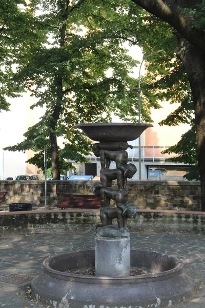 喷泉在佛罗伦萨, 意大利 — 图库照片