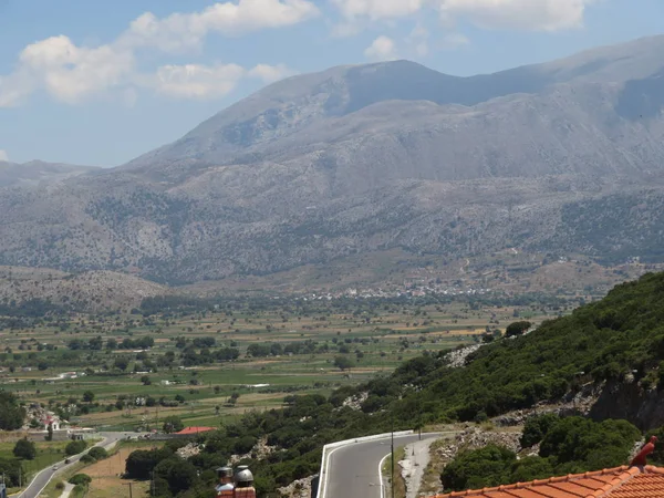 Paysage surplombant les montagnes de Crète — Photo