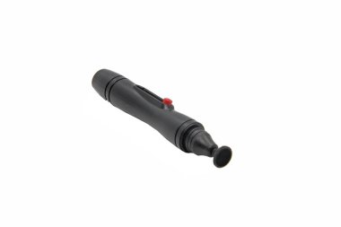 Beyaz bir arka plan üzerinde optik temizlik için fırça kalem