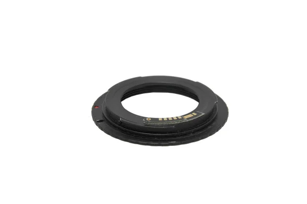 Adaptador de anillo para la lente sobre fondo blanco —  Fotos de Stock
