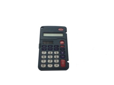 Beyaz arkaplanda hesap makinesi