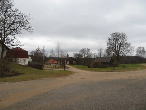 Landelijk landschap in Letland — Stockfoto