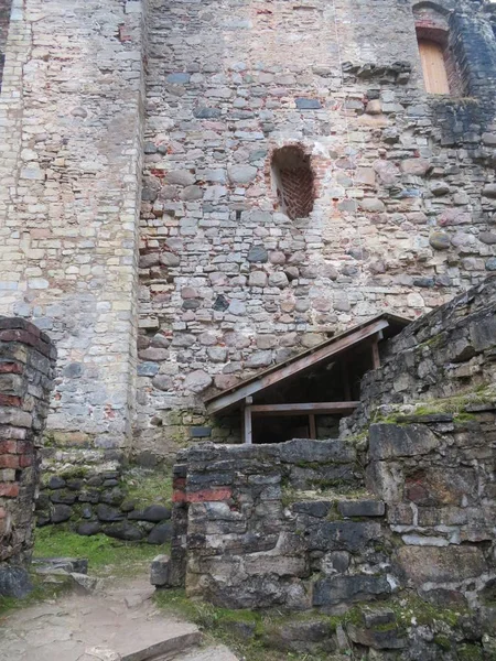 Achtergrondstructuur-oude stenen muren van het Fort — Stockfoto