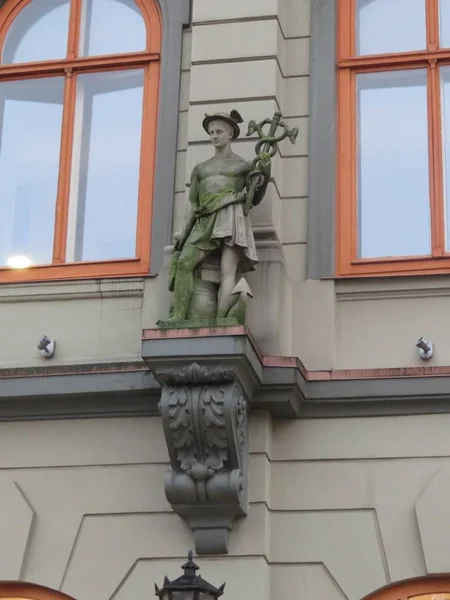 Décoration architecturale des bâtiments à Riga — Photo