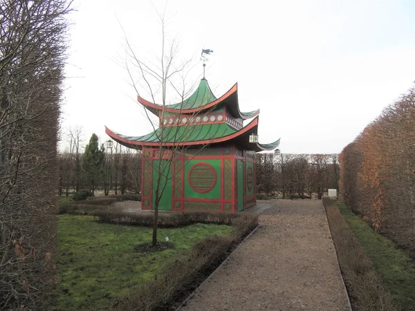 Pergolas in the park Rundale — Stock Photo, Image