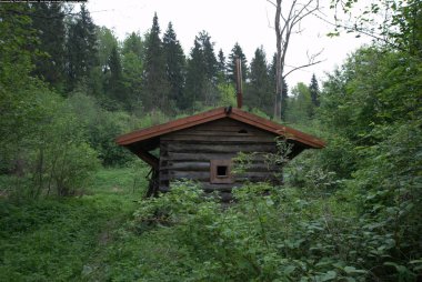 köy Rusya'da banyo görünümü