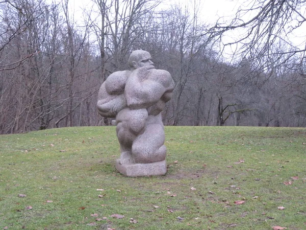 Sculture del Parco delle Canzoni Popolari di Turaida — Foto Stock