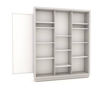 renk beyaz raf tasarımı 