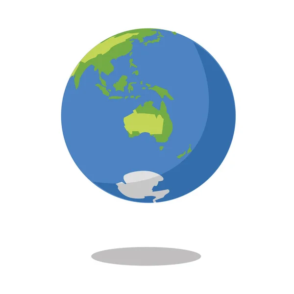 Planet Erde Vektor Australien — Stockvektor