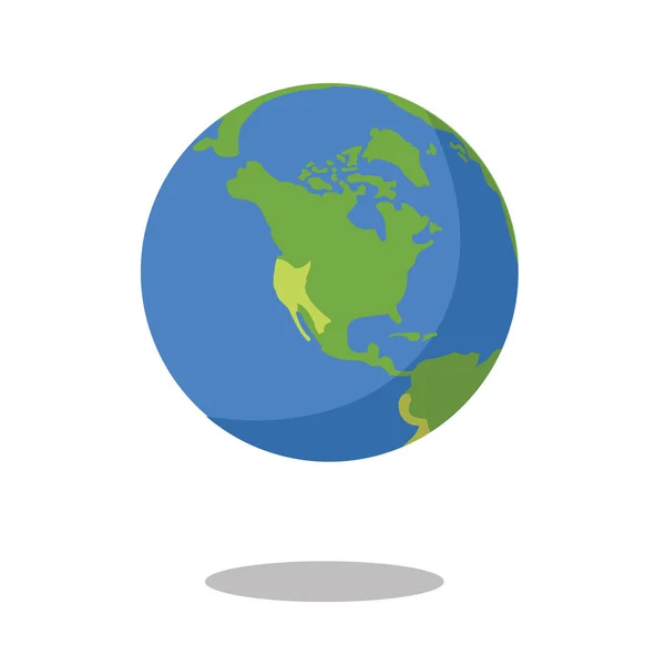 Planet Erde Vektor Nordamerika — Stockvektor