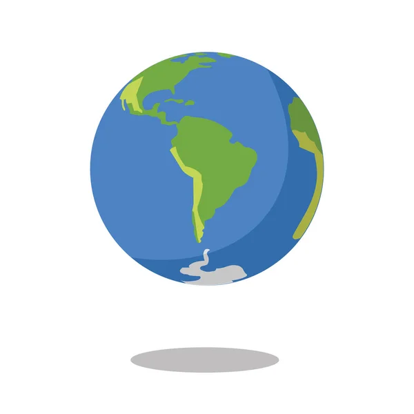 Planet Erde Vektor Südamerika — Stockvektor