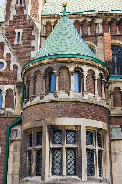 Львов, Украина - 26 мая 2018 года - часть Церкви Святых Ольги и Елизаветы
