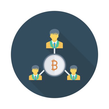 Gümüş bitcoin belirteci ve alıcılar
