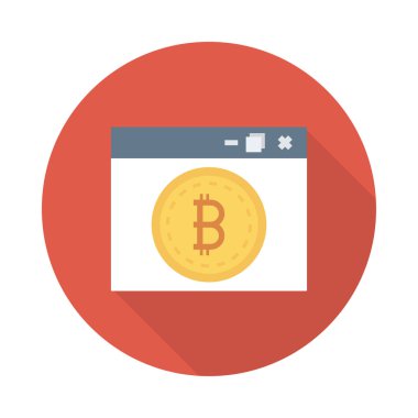 Altın bitcoin belirteci üzerinde tarayıcı sayfası